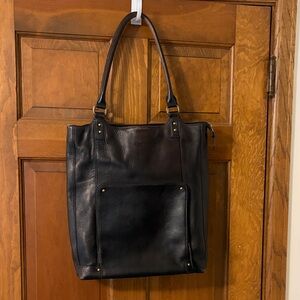 Solo Espresso Leather Tote Bag